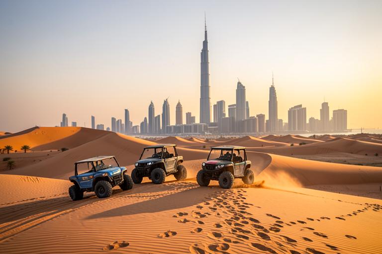 Desert evening with dinner